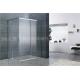 Bright Silver Rectangular Shower Enclosure 6MM Tempered Glass EN12150 For Home / Hotel
