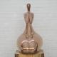 Handcrafted Height 0.8m Stainless Steel Sculpture Interior Artwork With Electroplated Surface Treatment
