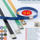 Ball-lock Polyester Coated Steel Cable Ties, 304, 316 Plastic Coated Stainless Self-locking Zip Ties Metallic Tie Straps