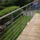 Terrace Stainless Steel Rod Balustrade With 8mm / 12mm Solid Rod , 12.7mm Hollow Tube