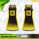 XS-5XL Recycled Sports Wear Netball A Line Dresses With Side Panels