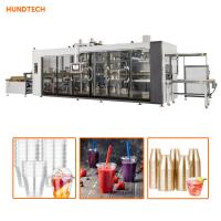 PVC PET Thermo Forming Biscuit Cup Making Machine Full Servo No Noise