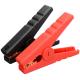 Red Insulated Crocodile Alligator Clip , Plastic Alligator Clamps For Battery Charger