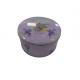 Bespoke Round Shortbread Biscuit Tin Gift Container 190mm Dia Biscuit Tin Packaging