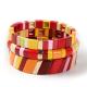 Painted Color Stretch Tile Bracelet handmade alloy crafted