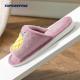 Multi Color Womens Furry Slippers With Rubber Sole
