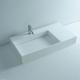 White Color Wall Hung Basin Easy To Clean With 3 Years Warranty