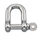 STAINLESS STEEL 316 STRAIGHT D SHACKLE 3/4''