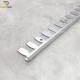 Decorative Metal Wall Trim Aluminum Tile Trim Silver Color 2.5m 3m