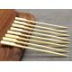 Wholesale BBQ sticks Baking Burger Teppo Paddle Flat Bamboo Skewers Round sticks