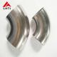 Pickling Surface Pure Titanium Elbow 45 Degree / 90 Degree Titanium Pipe Elbow