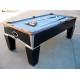 Deluxe 7FT pool table solid wood billiard table chromed metal coner for club and family