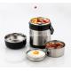 Food grade leakproof vacuum food jar BPA free stainless steel tiffin bento lunch box double wall food storage container