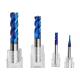 2/4/6 Flute HRC55 Solid Carbide End Mills With Blue Coating For CNC Machine