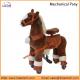 Plush Mechanical Horse Mechanical Ride on Pony Mechanical Rocking Horse with Human Power
