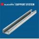 Electrical Galvanized Steel GI Strut Channel System 41 X 22