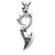 Men's Sterling Silver Dragon Pendant Necklace with Thai Vintage Style Jewelry(N020987W)