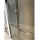 Clear Glass Shower Cabin Sliding Door With Stainless Steel Frame