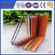 Popular wooden grain aluminium extrusion profile for sliding window & door