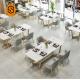 OEM ODM Restaurant Counter Table Artificial Stone Tabletop Fireproof