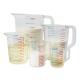 500ml Measuring Cups With Spout Transparent Plastic Graduated Measure Cups For Lab, Kitchen