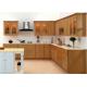 Marble stone Countertop Solid Wood Kitchen Furniture , White Closeout Kitchen Cabinets