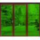 Grass Green Frosted Decorative Window Glass Film PVC Face Material