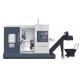 High Precision Horizontal Dual Spindle Dual Turret Lathe 0-4000rpm Spindle Speed