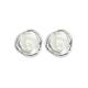 Sterling Silver Mother of Pearl Stud Earrings(XH022915W)