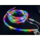 360 Degree SMD 2835 LED Fabric Strips 240D/M RGBIC Running Color 12V 24V IP65 White Round RGB Neon Lights