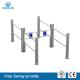 Facial Recognition Swing Security Turnstile Gate NFC Card Reader For School / Hospital