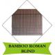 Waterproof Exterior Bamboo Roll Up Shades Natural Dyed Color Hotel Use