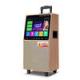 Android system speaker with touch screen /karaoke trolley portable wooden speaker sound box with HD /CPU/8 inch woofer