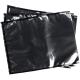 Custom Print Vacuum Resealable Zipper Bag Black Back Clear Front Nylon Pouch