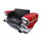 Red Vintage Car Shape Sofa Chevy Couch Car Trunk Couch