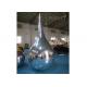 Reflective Inflatable Mirror Ball Water Drop Shaped Customized Size