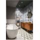Ceramic Floral Pattern Decorative Exterior 300*300mm Bathroom Wall Tile