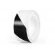 TUV Polyvinyl Chloride PVC Adhesive Tape 50mm Black White Stripes