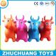 non-toxic eco friendly plastic inflatable cow jumping horse toy