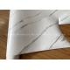 White Marble Design PVC Membrane Film Roll For Cabinet Door Decoration