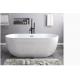 Acrylic Thin Edged Sanitary Bathtub Extra Deep Soaking Tub Adult Thermal Insulation
