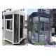 Prefab Tempered Glass Security Guard House Flexible Layout Shed
