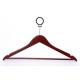 Betterall Wulnut Color Custom Hotel Usage Ring Hook Wooden Anti-Theft Shirt Hanger