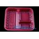 bpa free stackable take away leakproof black 2 compartment plastic microwave meal prep containers food bento box for kid