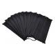 17.5cm*9.5cm Non Woven Face Mask Black Color Adult Size Fliud Proof Lightweight