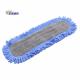 6X18 Dust Cleaning Mop Grey Fleece Blue Fringe Floor Cleaning Mop Head