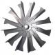 142mm Diameter Fan Blade FS1422 1.5mm For Roasting Oven/Pellet Stove