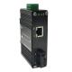 Micro Industrial Media Converter with 100BASE-FX to 10/100BASE-T 30W PoE+ Ports