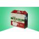 Custom Corrugated Paper Packaging Boxes Apple Juice Container With Strong Handle