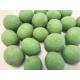 Round Wasabi Spicy Candied Peanuts Green Color  No Pigment Health Certificated